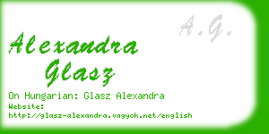 alexandra glasz business card